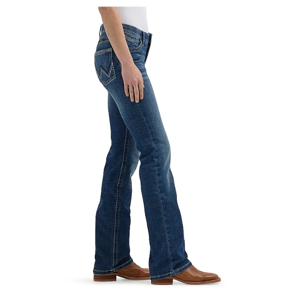 Wrangler Willow Mid Rise Boot Cut Ultimate Riding Jeans size 7x38 new